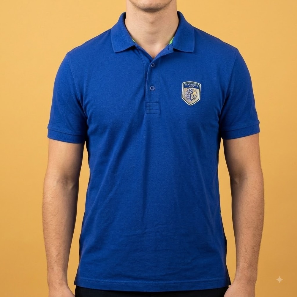Tavistock Cup BOSS Hugo Boss Polo Shirt Mens Blue Regular Fit Golf Logo